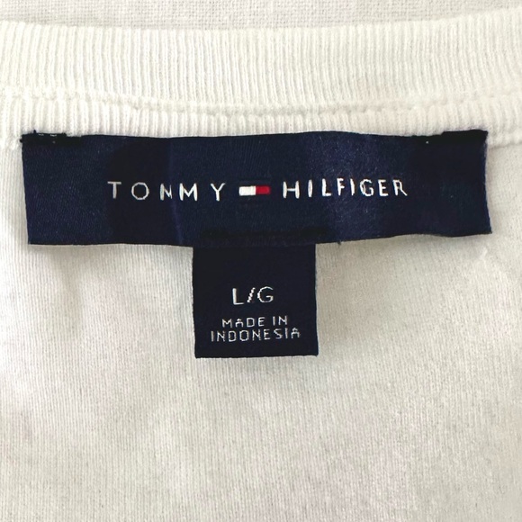 Tommy Hilfiger 100% Cotton Cold Shoulder Soft Lightweight Knit T-Shirt Size L - Picture 7 of 11
